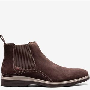 Stacy Adamas Tigran Mens Cocoa Suede Chelsey Boots Size 7.5M